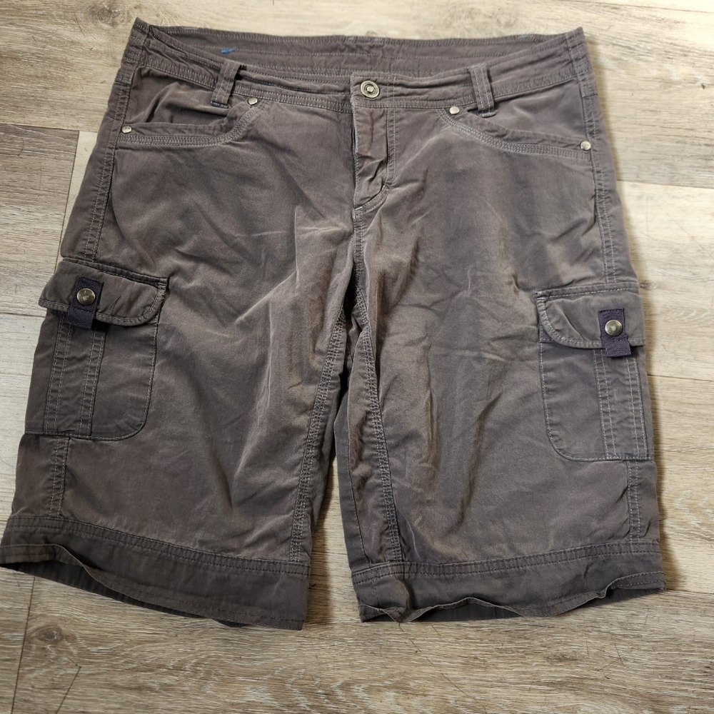 Kuhl Cargo Shorts Size 12 Brown Color
